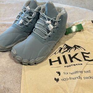 Brand new Hike brand shoes, light blue in color